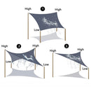 Heavy Duty Waterproof Sun Shade Sail Cloth Square Rectangle Triange Canopy Options - NuSea
