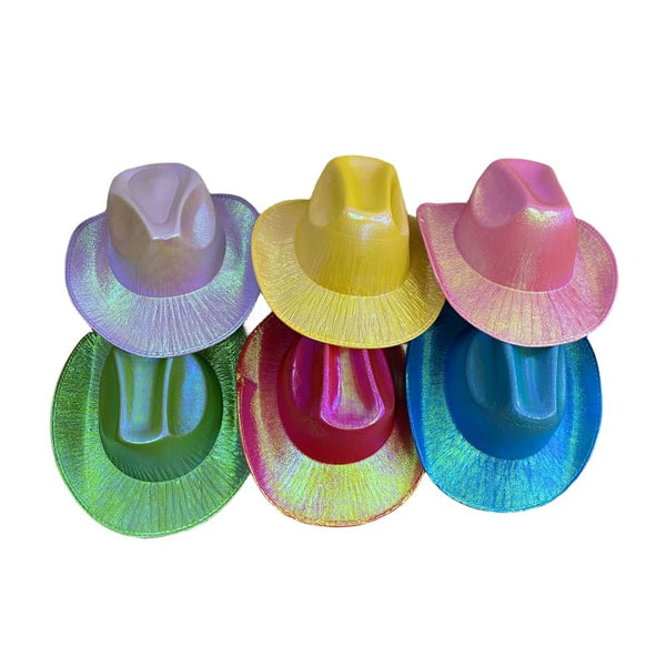 Holographic Cowboy Party Hat (Adult Size) - NuSea