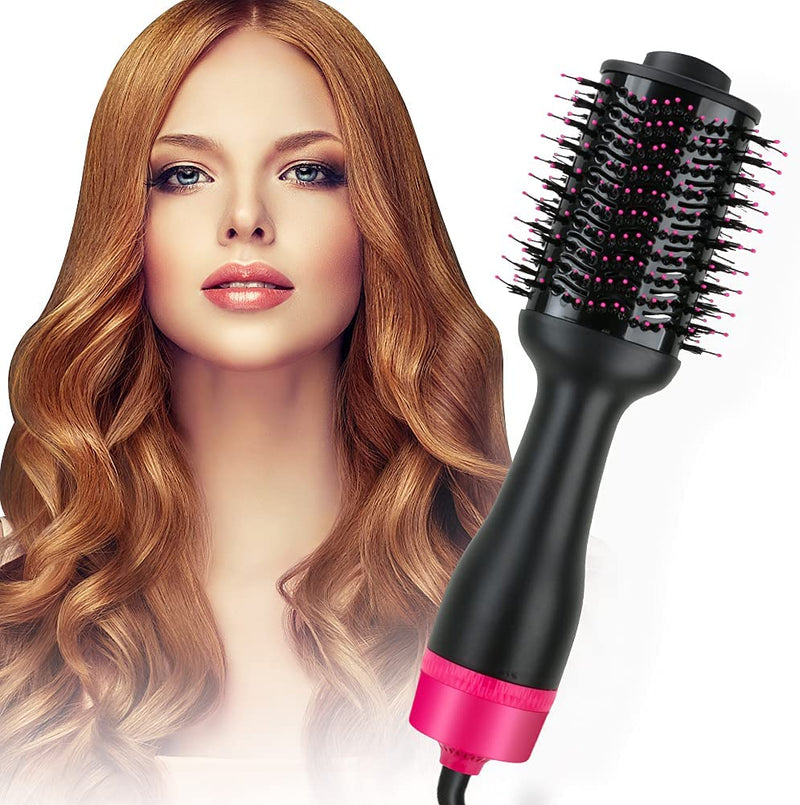 Hot Air One - Step Hair Dryer Negative Ion Anti - Frizz Blowout for Drying,Straightening, Curling and Volumizer (AU Plug) - NuSea