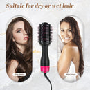 Hot Air One - Step Hair Dryer Negative Ion Anti - Frizz Blowout for Drying,Straightening, Curling and Volumizer (AU Plug) - NuSea