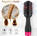 Hot Air One - Step Hair Dryer Negative Ion Anti - Frizz Blowout for Drying,Straightening, Curling and Volumizer (AU Plug) - NuSea