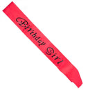 Hot Pink Birthday Girl Flashing Sash - NuSea