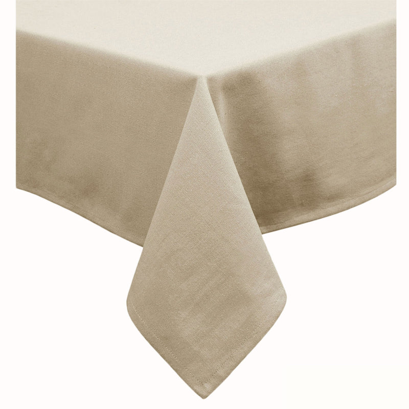 Hoydu Cotton Blend Table Cloth 160cm x 260cm - PEBBLE - NuSea