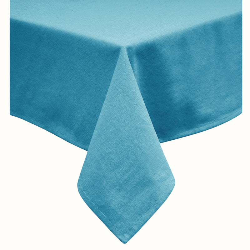 Hoydu Cotton Blend Table Cloth 170cm x 420cm - Aqua - NuSea