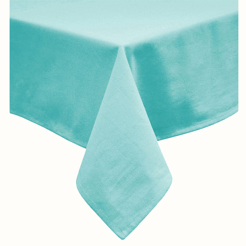 Hoydu Cotton Blend Table Cloth 180cm Round - LIGHT TURQUOISE - NuSea