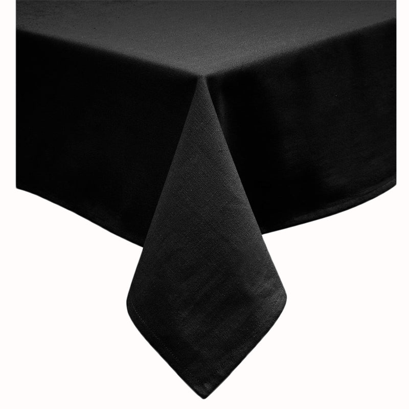 Hoydu Cotton Blend Table Cloth 180cm Round - PIRATE BLACK - NuSea