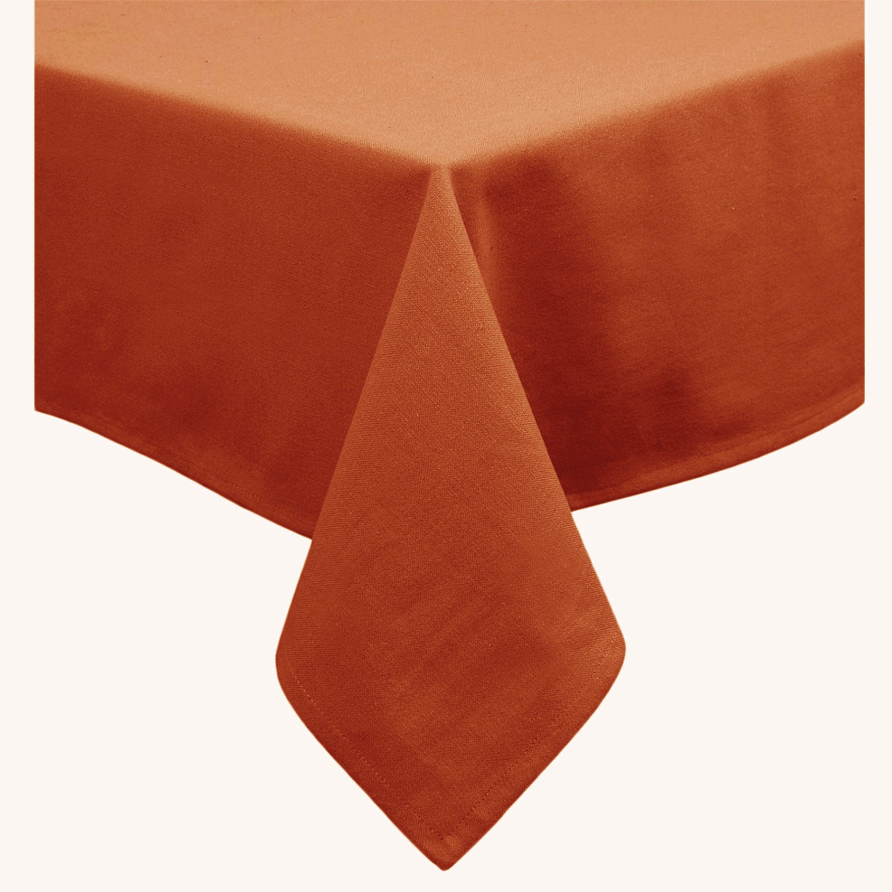 Hoydu Cotton Blend Table Cloth Mandarin 180cm Round - NuSea