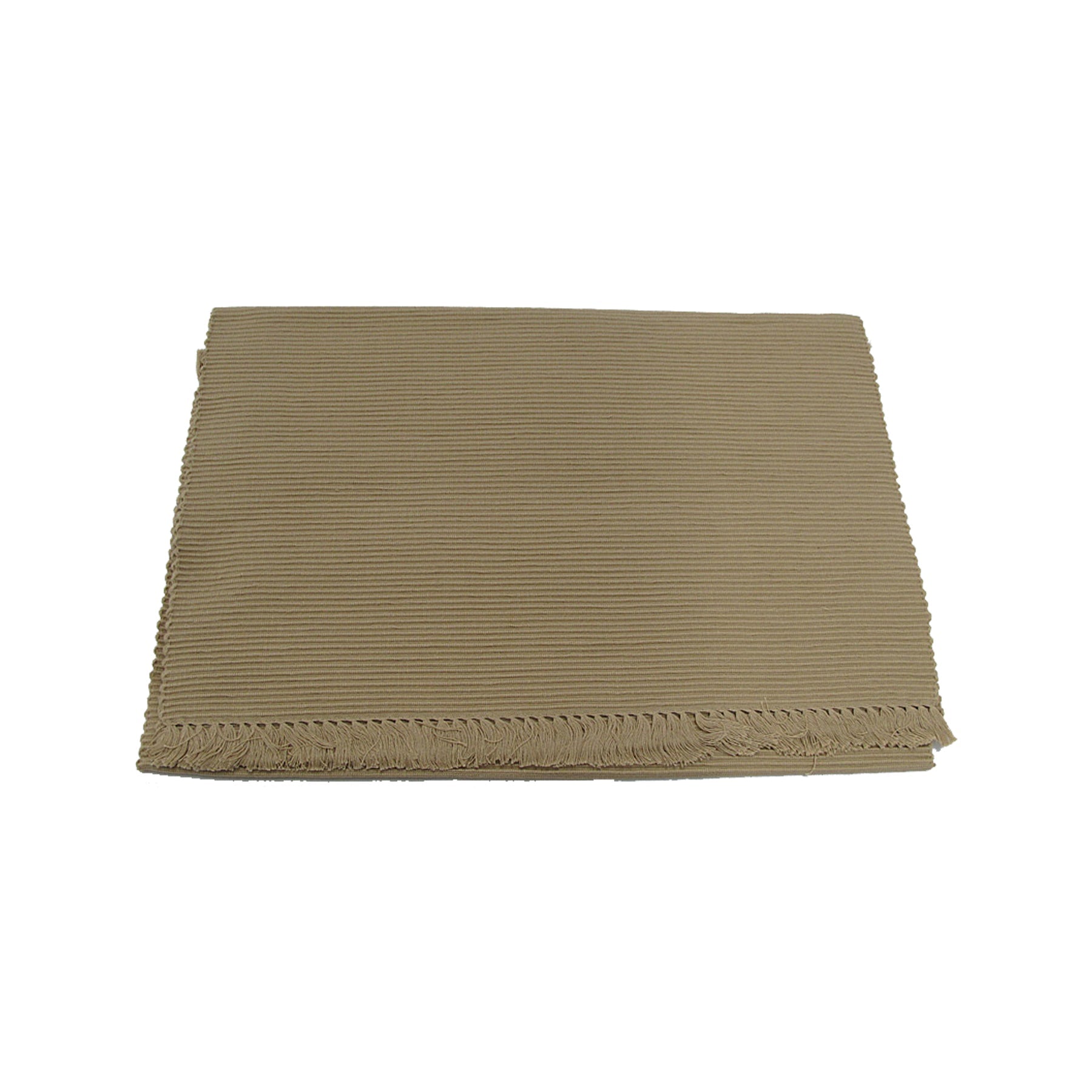 Hoydu Cotton Ribbed Table Runner 45cm x 200cm - WARM SAND - NuSea