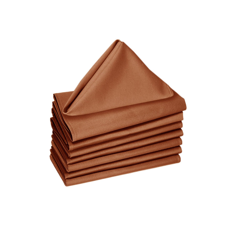 Hoydu Set of 8 Cotton Napkins Copper - NuSea