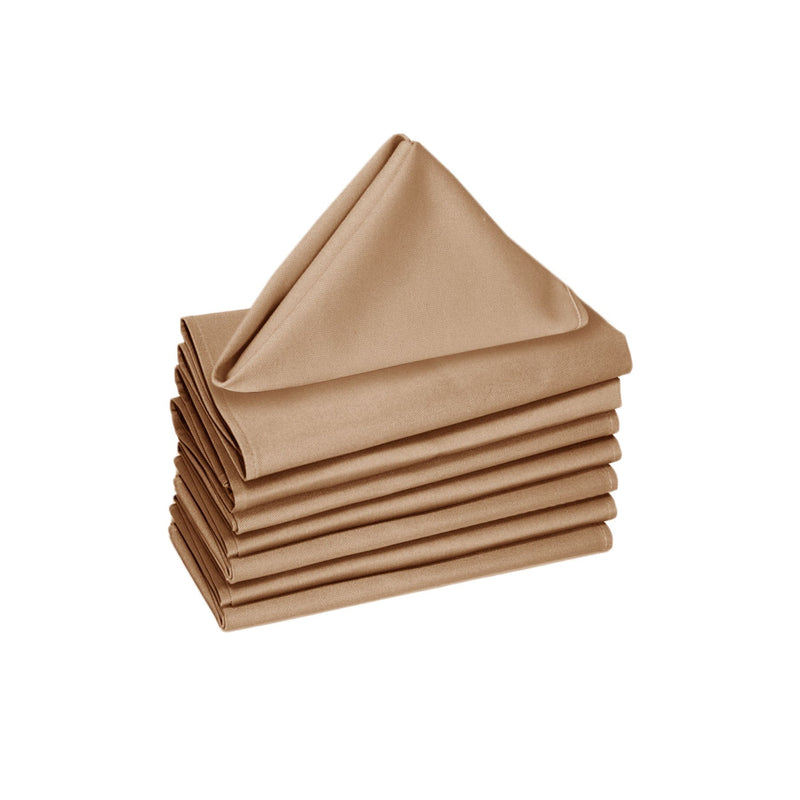 Hoydu Set of 8 Cotton Napkins Sand - NuSea