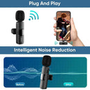 Hridz K9 Wireless Rechargeable 1 in 1 Microphone For Lightning Port Devices Recording Interview - NuSea