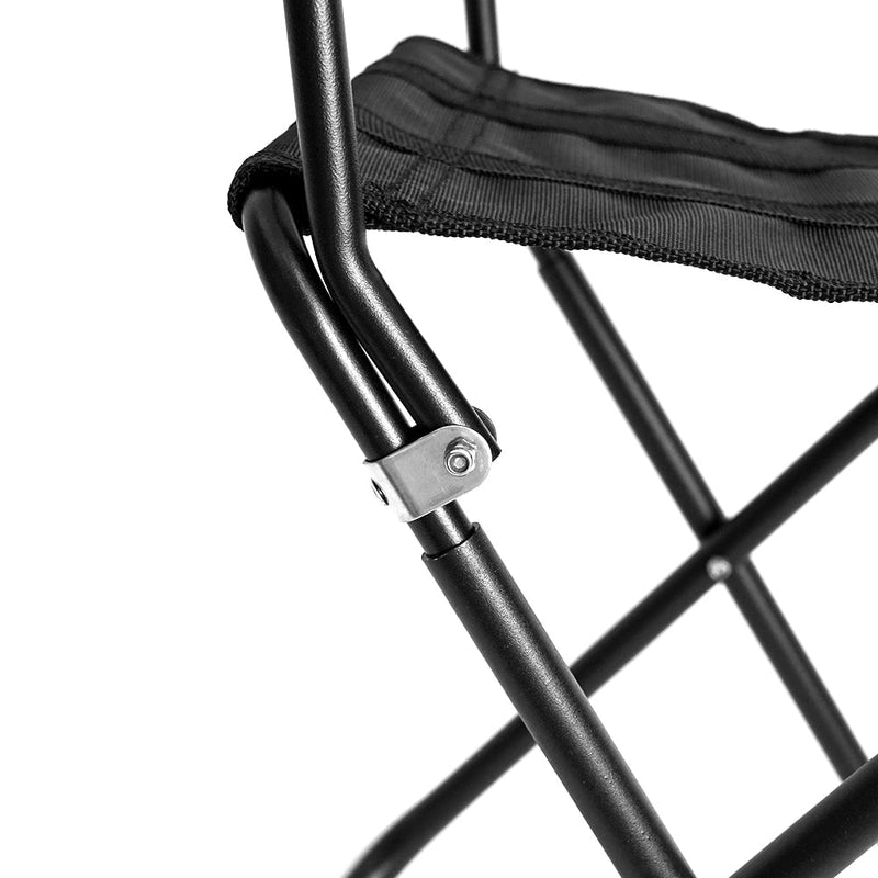 HYPERANGER Aluminum Portable Folding Camp Chair - Black - NuSea