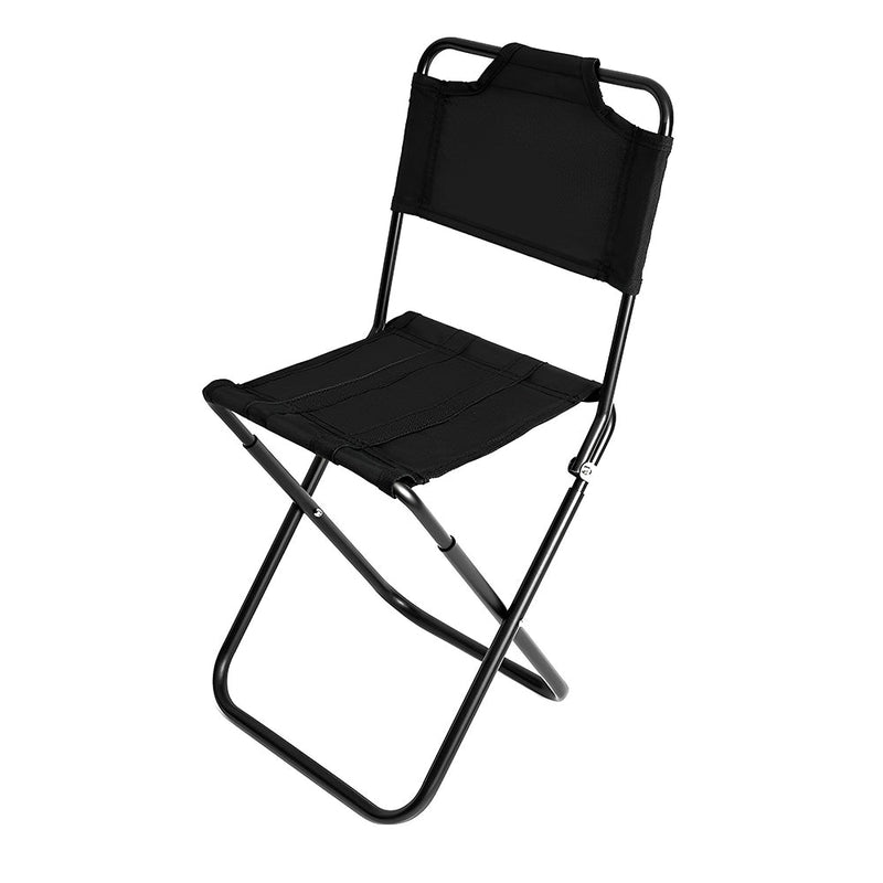 HYPERANGER Aluminum Portable Folding Camp Chair - Black - NuSea