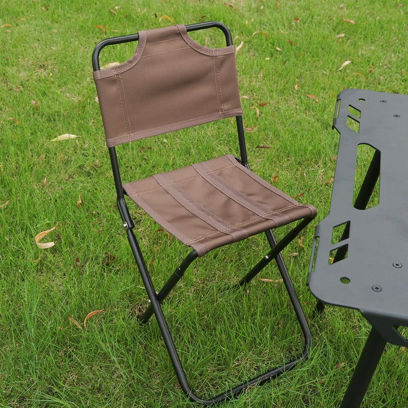 HYPERANGER Aluminum Portable Folding Camp Chair - Khaki - NuSea