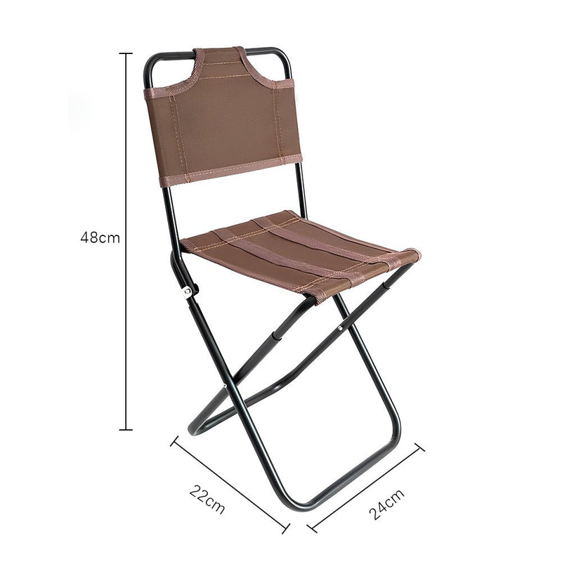 HYPERANGER Aluminum Portable Folding Camp Chair - Khaki - NuSea