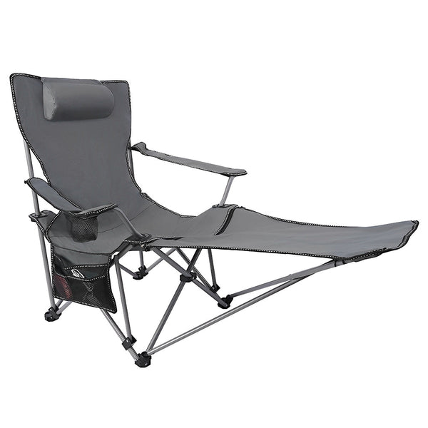 HYPERANGER Camping Chair with Foot Rest | Adjustable Sit and Lie Folding Chair for Ultimate Comfort - NuSea