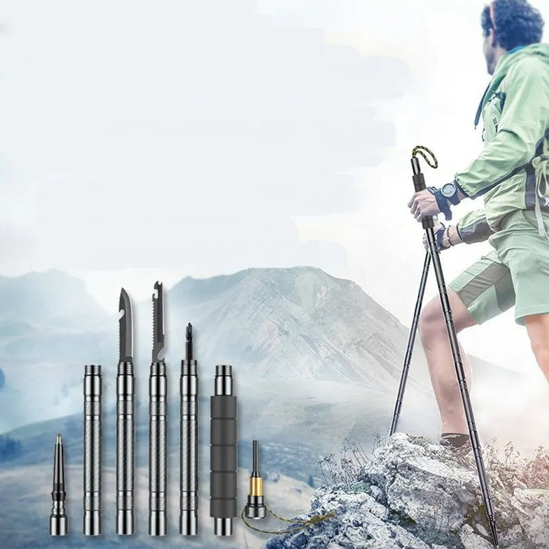 HYPERANGER Detachable and Lightweight Hiking Pole - Outdoor Trekking Walking Stick - NuSea