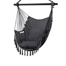 HYPERANGER Hammock Chair Hanging Rope Swing with 2 Cushions - NuSea
