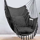 HYPERANGER Hammock Chair Hanging Rope Swing with 2 Cushions - NuSea