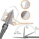 HYPERANGER Multifunctional Shovel Tactical Outdoor Survival Emergency Camping Gear - NuSea