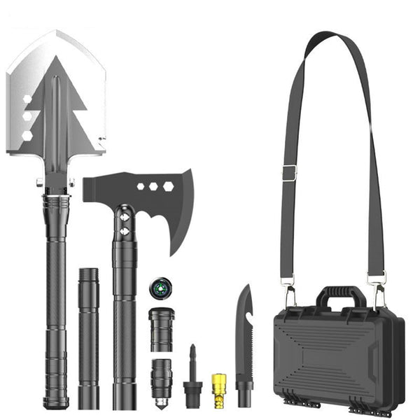 HYPERANGER Multifunctional Shovel Tactical Outdoor Survival Emergency Camping Gear - NuSea