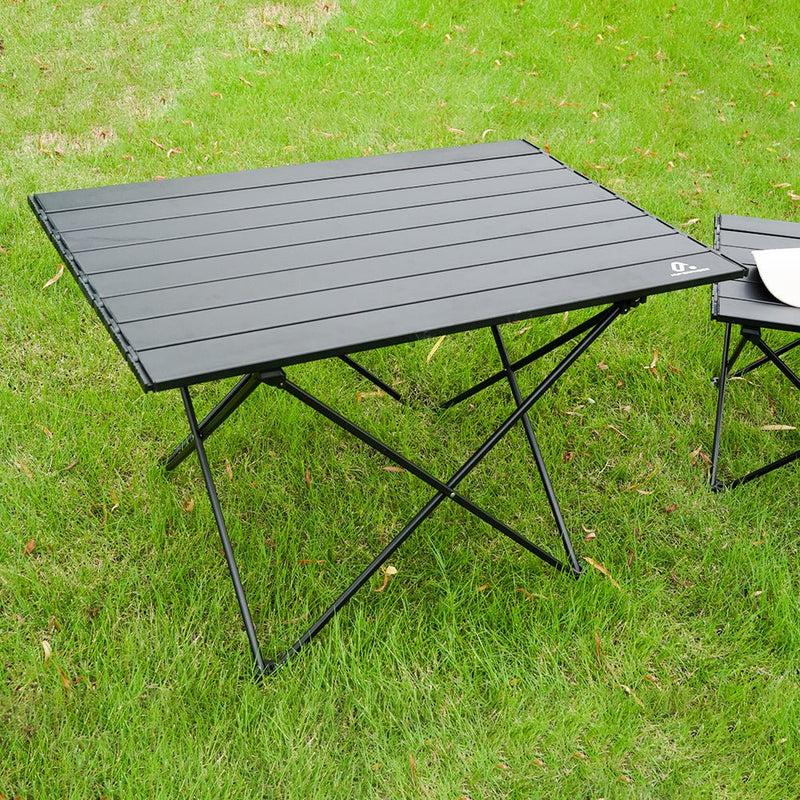 HYPERANGER Portable Aluminum Alloy Camping Folding Picnic Table - NuSea