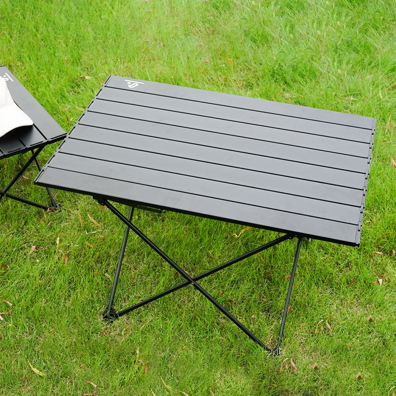 HYPERANGER Portable Aluminum Alloy Camping Folding Picnic Table - NuSea