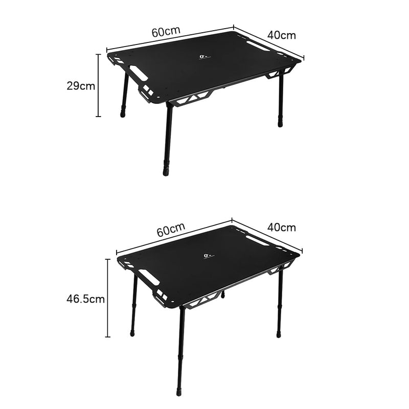 HYPERANNGER Aluminum Alloy Outdoor Camping Tactical Table - NuSea