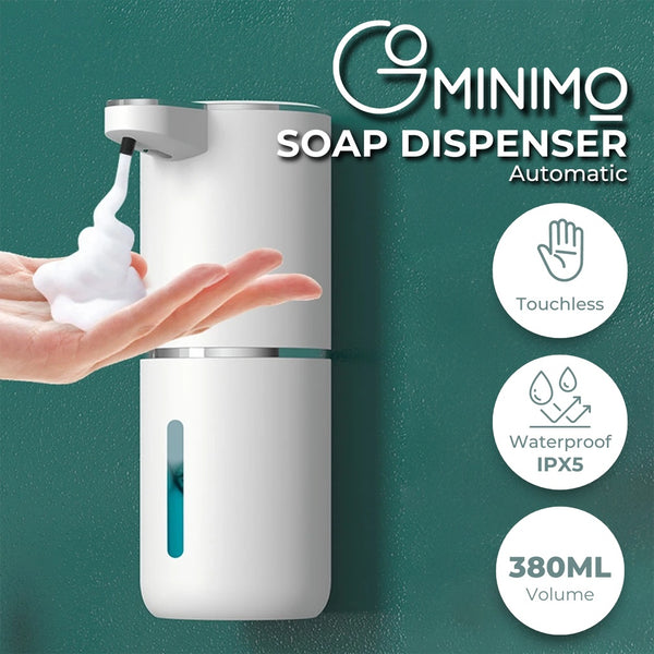 GOMINIMO Automatic Liquid Soap Dispenser with Adjustable Liquid White
