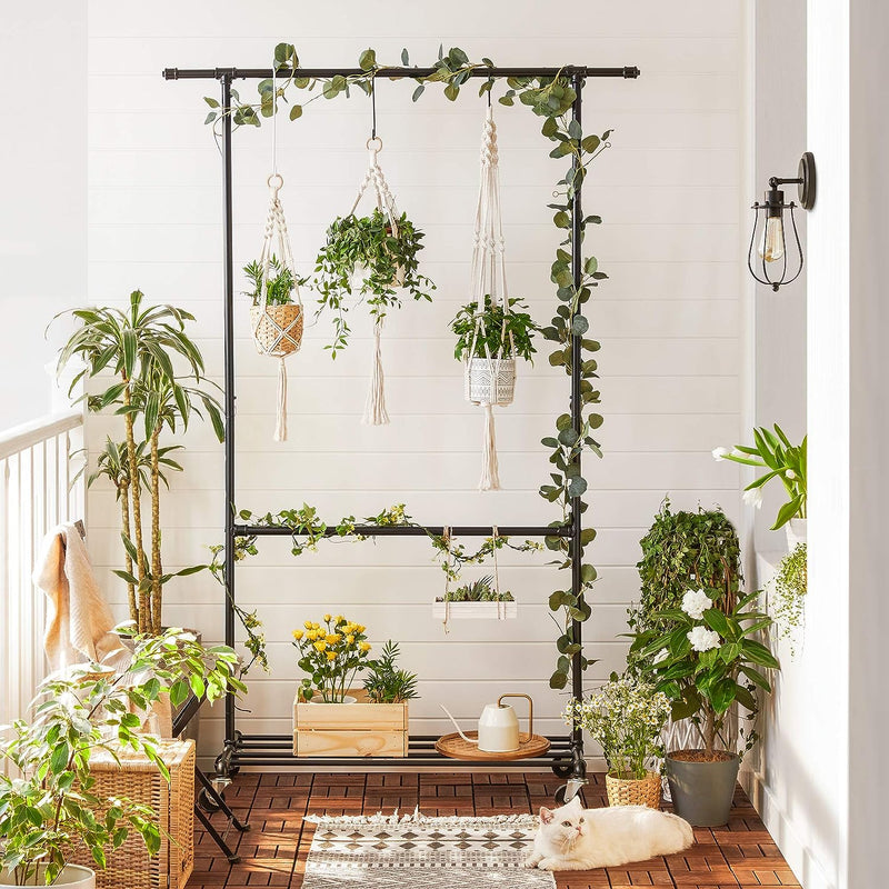 Industrial Clothing Rack Wheels Double Rod - NuSea