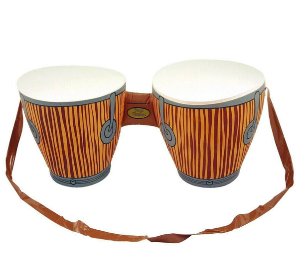 Inflatable Double Bongo Drums African Tropical Beach Party Fancy Dress Hawaiian Luau - NuSea