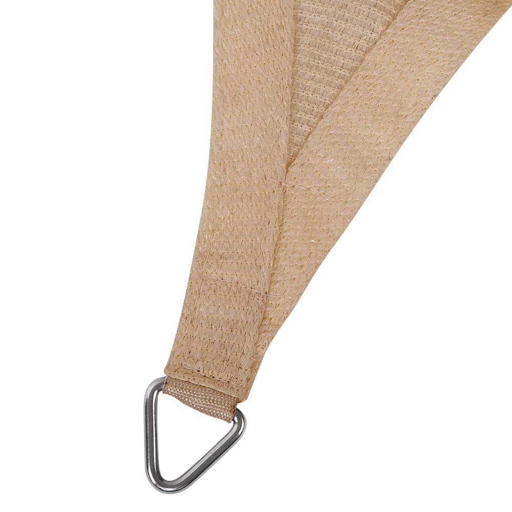 Instahut Shade Sail 2.5x3m Rectangle 280GSM 98% Sand Shade Cloth - NuSea