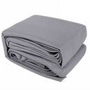 Instahut Shade Sail 5x5x5m Triangle 280GSM 98% Grey Shade Cloth - NuSea