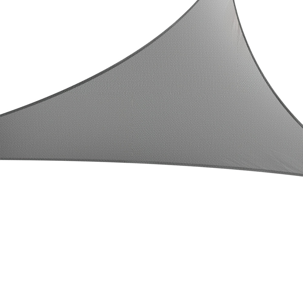 Instahut Shade Sail Cloth Shadecloth Canopy Triangle 280gsm 5x5x7.1m - NuSea