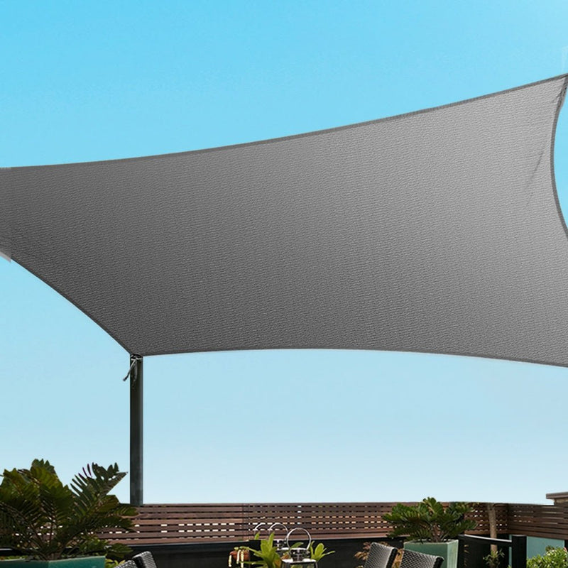 Instahut Shade Sail Cloth Shadecloth Rectangle Canopy 280gsm 3x4m - NuSea