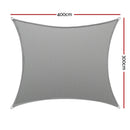 Instahut Shade Sail Cloth Shadecloth Rectangle Canopy 280gsm 3x4m - NuSea