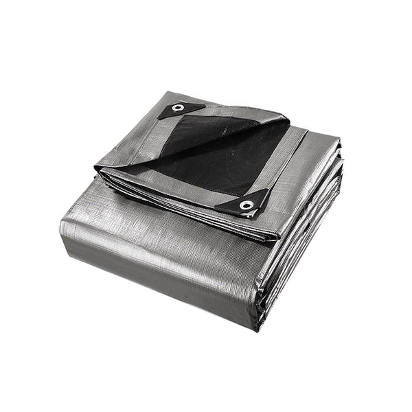 Instahut Tarp Tarpaulin 3.6x6m Canvas Camping Heavy Duty Sun Cover - NuSea