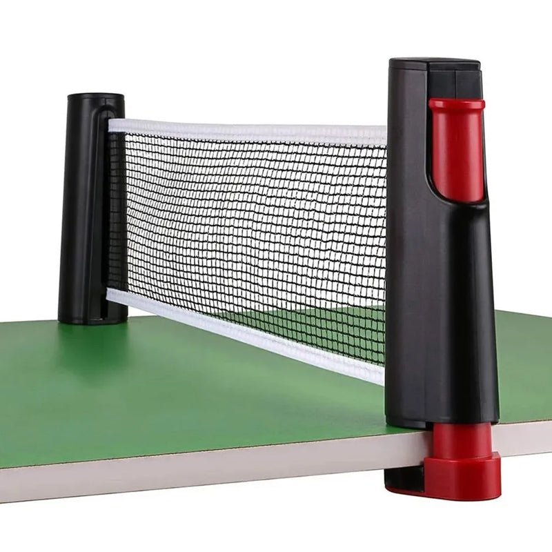 Instant Table Tennis Kit Ping Pong Set Retractable Net Rack + 2 Bats + 3 Balls - NuSea