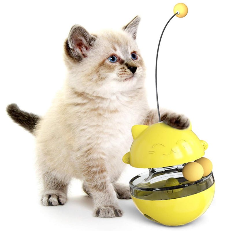 Interactive Cat Tumbler Treat and Food Dispenser Slow Feeder with Ball - NuSea