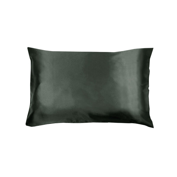 Invitation Satin Standard Pillowcase Charcoal - NuSea