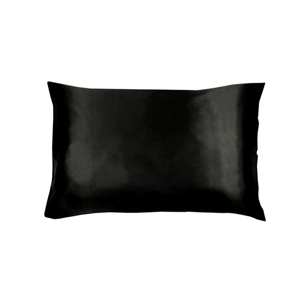 Invitation Satin Standard Pillowcase Nior Black - NuSea