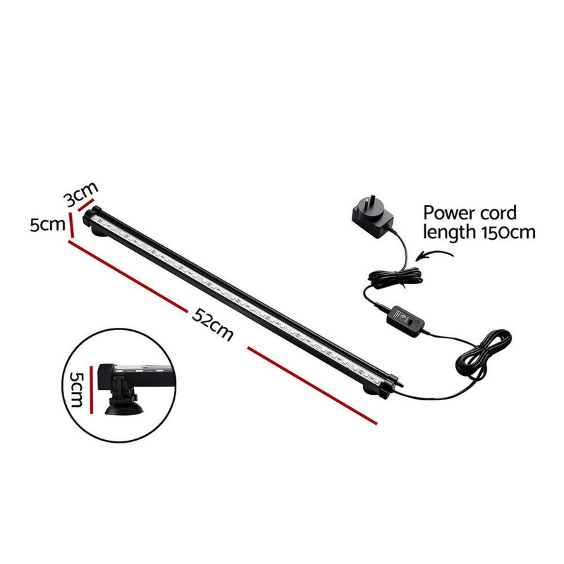 i.Pet Aquarium Light Submersible 52CM Air Bubble LED Light - NuSea