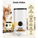 i.Pet Automatic Pet Feeder 6L Wifi Camera Dog Cat Smart Food Dispenser Timer - NuSea