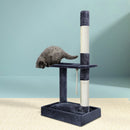 i.Pet Cat Tree 102cm Scratching Post Tower Scratcher Condo House Board Grey - NuSea
