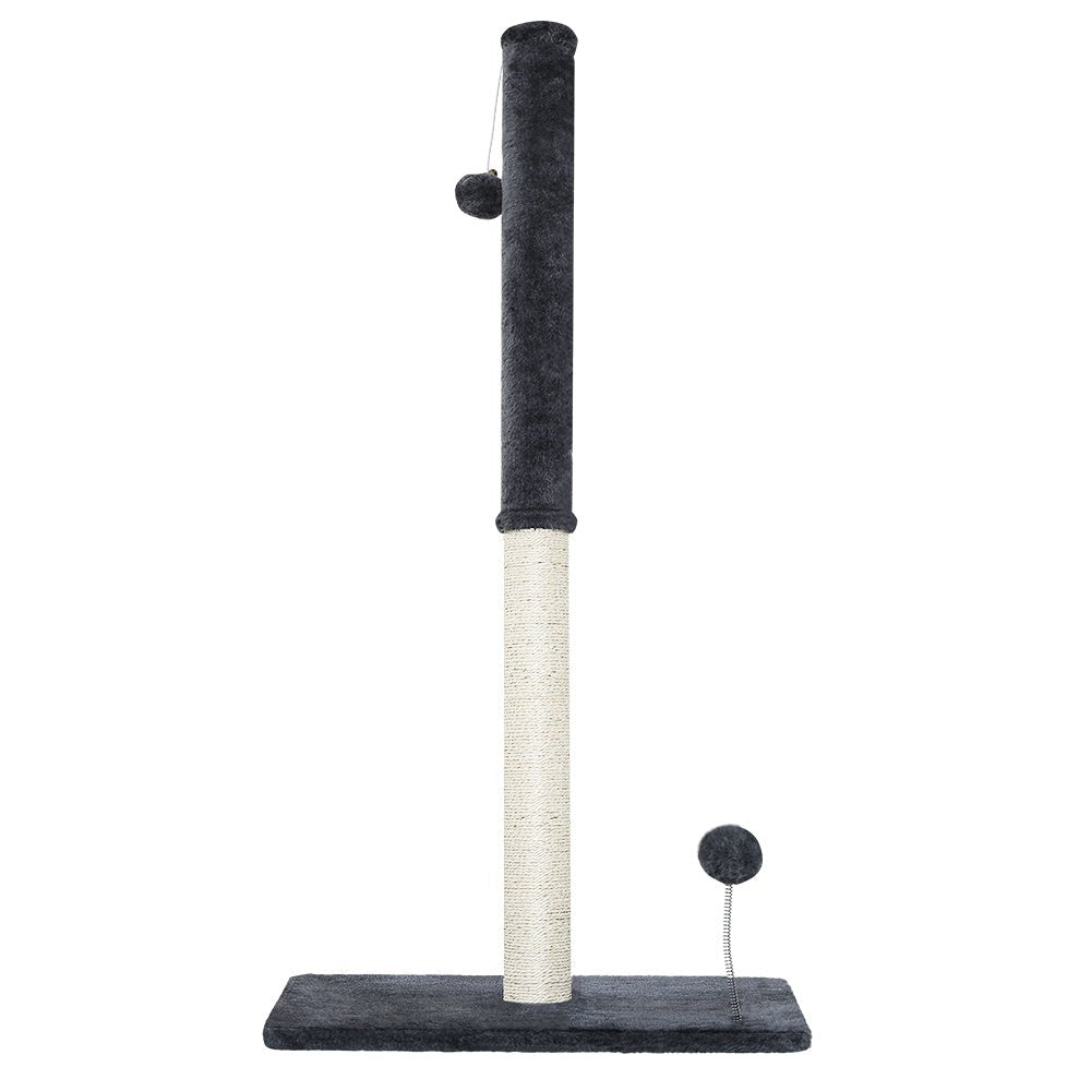 i.Pet Cat Tree 105cm Scratching Post Scratcher Tower Condo House Hanging toys Grey - NuSea