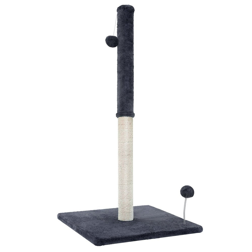 i.Pet Cat Tree 105cm Scratching Post Scratcher Tower Condo House Hanging toys Grey - NuSea