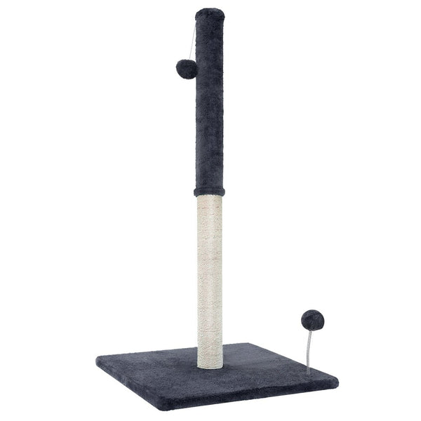 i.Pet Cat Tree 105cm Scratching Post Scratcher Tower Condo House Hanging toys Grey - NuSea