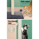 i.Pet Cat Tree 105cm Scratching Post Scratcher Tower Condo House Hanging toys Grey - NuSea