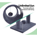 i.Pet Cat Tree 53cm Scratching Post Tower Scratcher Wood Condo House Trees Grey - NuSea