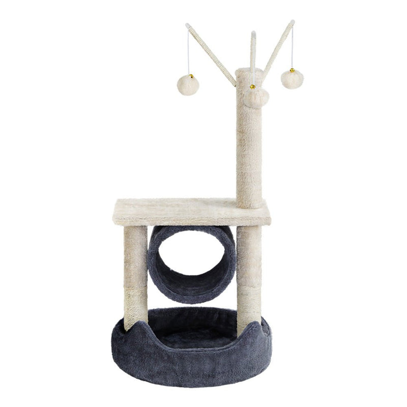 i.Pet Cat Tree 76cm Scratching Post Tower Scratcher Condo House Hanging toys - NuSea